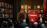 13 March 2023; James Flanagan, football social responsibility manager, Bohemian Football Club, during the launch of Bohemian FC's Football Social Responsibility and Community Strategy at the Mansion House in Dublin. Photo by Stephen McCarthy/Sportsfile