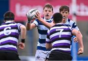 13 March 2023; Louis Magee of Blackrock College during the Bank of Ireland Leinster Schools Junior Cup Semi Final match between Terenure College and Blackrock College at Energia Park in Dublin. Photo by Piaras Ó Mídheach/Sportsfile