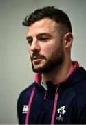 14 March 2023; Robbie Henshaw during an Ireland rugby media conference at IRFU High Performance Centre at the Sport Ireland Campus in Dublin. Photo by Ramsey Cardy/Sportsfile