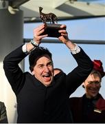 14 March 2023; Trainer Henry de Bromhead after winning the Close Brothers Mares' Hurdle during day one of the Cheltenham Racing Festival at Prestbury Park in Cheltenham, England. Photo by Seb Daly/Sportsfile