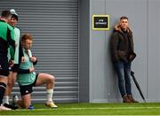 15 March 2023; Dublin GAA footballer Jonny Cooper in attendance during Ireland rugby squad training at the IRFU High Performance Centre at the Sport Ireland Campus in Dublin. Photo by David Fitzgerald/Sportsfile