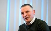 15 March 2023; Manager Jim Crawford during a press conference following his Republic of Ireland U21's squad announcement at FAI Headquarters in Abbotstown, Dublin. Photo by Stephen McCarthy/Sportsfile