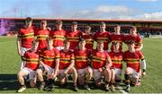 14 March 2023; The Christian Brothers College team before the Munster Schools Senior Cup Final match between Christian Brothers College and Presentation Brothers College at Musgrave Park in Cork. Photo by Matt Browne/Sportsfile