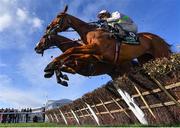 14 March 2023; Vauban, with Danny Mullins up, during the Unibet Champion Hurdle Challenge Trophy during day one of the Cheltenham Racing Festival at Prestbury Park in Cheltenham, England. Photo by Seb Daly/Sportsfile