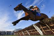 14 March 2023; Shewearsitwell, with Danny Mullins up, during the Close Brothers Mares' Hurdle during day one of the Cheltenham Racing Festival at Prestbury Park in Cheltenham, England. Photo by Seb Daly/Sportsfile