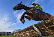 14 March 2023; Epatante, with Aidan Coleman up, during the Close Brothers Mares' Hurdle during day one of the Cheltenham Racing Festival at Prestbury Park in Cheltenham, England. Photo by Seb Daly/Sportsfile