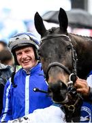 15 March 2023; Jockey Paul Townend celebrates with his mount Energumene after winning the Betway Queen Mother Champion Chase during day two of the Cheltenham Racing Festival at Prestbury Park in Cheltenham, England. Photo by Harry Murphy/Sportsfile