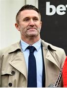 15 March 2023; Former Republic of Ireland international Robbie Keane during day two of the Cheltenham Racing Festival at Prestbury Park in Cheltenham, England. Photo by Harry Murphy/Sportsfile