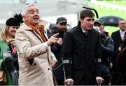 15 March 2023; Owner Michael O'Leary and injured jockey Jack Kennedy during day two of the Cheltenham Racing Festival at Prestbury Park in Cheltenham, England. Photo by Harry Murphy/Sportsfile