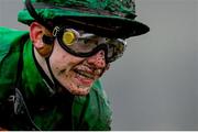15 March 2023; Jockey John Gleeson after winning the Weatherbys Champion Bumper with A Dream To Share on day two of the Cheltenham Racing Festival at Prestbury Park in Cheltenham, England. Photo by Harry Murphy/Sportsfile