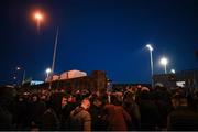 16 March 2023; Supporters arrive for the SSE Airtricity Men's Premier Division match between Drogheda United and Dundalk at Weavers Park in Drogheda, Louth. Photo by Stephen McCarthy/Sportsfile