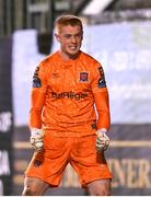 16 March 2023; Dundalk goalkeeper Nathan Shepperd celebrates after saving a penalty during the SSE Airtricity Men's Premier Division match between Drogheda United and Dundalk at Weavers Park in Drogheda, Louth. Photo by Stephen McCarthy/Sportsfile