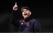 16 March 2023; Dundalk head coach Stephen O'Donnell celebrates after the SSE Airtricity Men's Premier Division match between Drogheda United and Dundalk at Weavers Park in Drogheda, Louth. Photo by Stephen McCarthy/Sportsfile