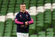 17 March 2023; Jonathan Sexton during the Ireland rugby captain's run at the Aviva Stadium in Dublin. Photo by Ramsey Cardy/Sportsfile