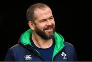 17 March 2023; Head coach Andy Farrell during the Ireland rugby captain's run at the Aviva Stadium in Dublin. Photo by Ramsey Cardy/Sportsfile