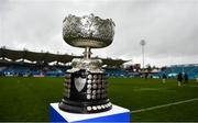 17 March 2023; A general view of the cup before the Bank of Ireland Leinster Schools Senior Cup Final match between Gonzaga College and Blackrock Collegee at RDS Arena in Dublin. Photo by Sam Barnes/Sportsfile