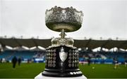 17 March 2023; A general view of the cup before the Bank of Ireland Leinster Schools Senior Cup Final match between Gonzaga College and Blackrock Collegee at RDS Arena in Dublin. Photo by Sam Barnes/Sportsfile