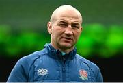 17 March 2023; Head coach Steve Borthwick during England rugby captain's run at the Aviva Stadium in Dublin. Photo by Ramsey Cardy/Sportsfile