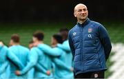 17 March 2023; Head coach Steve Borthwick during England rugby captain's run at the Aviva Stadium in Dublin. Photo by Ramsey Cardy/Sportsfile