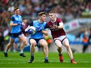 17 March 2023; Dillon Walsh of Summerhill College in action against Caolan Donnelly of Omagh CBS during the Masita GAA Post Primary Schools Hogan Cup Final match between Summerhill College Sligo and Omagh CBS at Croke Park in Dublin. Photo by Stephen Marken/Sportsfile