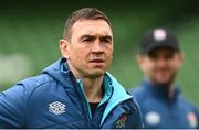 17 March 2023; Defence coach Kevin Sinfield during England rugby captain's run at the Aviva Stadium in Dublin. Photo by Ramsey Cardy/Sportsfile