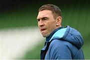 17 March 2023; Defence coach Kevin Sinfield during England rugby captain's run at the Aviva Stadium in Dublin. Photo by Ramsey Cardy/Sportsfile