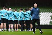 17 March 2023; Head coach Steve Borthwick during England rugby captain's run at the Aviva Stadium in Dublin. Photo by Ramsey Cardy/Sportsfile