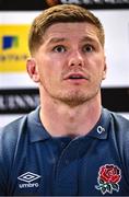 17 March 2023; Captain Owen Farrell during England rugby press conference at the Aviva Stadium in Dublin. Photo by Ramsey Cardy/Sportsfile