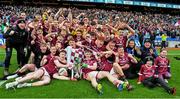 17 March 2023; Omagh CBS players celebrate after winning the Masita GAA Post Primary Schools Hogan Cup Final match between Summerhill College Sligo and Omagh CBS at Croke Park in Dublin. Photo by Stephen Marken/Sportsfile