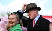 17 March 2023; Winning owner Audrey Turley and trainer Willie Mullins after Galopin Des Champs had won the Boodles Cheltenham Gold Cup Chase during day four of the Cheltenham Racing Festival at Prestbury Park in Cheltenham, England. Photo by Harry Murphy/Sportsfile