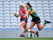 17 March 2023; Katie Quirke of Cork in action against Emma Costello of Kerry during the Lidl Ladies National Football League Division 1 match between Cork and Kerry at Páirc Uí Chaoimh in Cork. Photo by Piaras Ó Mídheach/Sportsfile