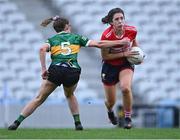 17 March 2023; Ciara O'Sullivan of Cork in action against Cáit Lynch of Kerry during the Lidl Ladies National Football League Division 1 match between Cork and Kerry at Páirc Uí Chaoimh in Cork. Photo by Piaras Ó Mídheach/Sportsfile