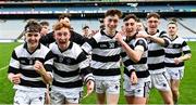 17 March 2023; Players from St. Kieran's College Kilkenny celebrate after the Masita GAA Post Primary Schools Croke Cup Final match between St. Kieran's College Kilkenny and Presentation College Athenry at Croke Park in Dublin. Photo by Stephen Marken/Sportsfile