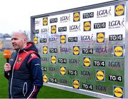 17 March 2023; Cork manager Shane Ronayne is interviewed after his side's victory in the Lidl Ladies National Football League Division 1 match between Cork and Kerry at Páirc Uí Chaoimh in Cork. Photo by Piaras Ó Mídheach/Sportsfile