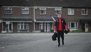 17 March 2023; Derry City goalkeeper Brian Maher arrives for the SSE Airtricity Men's Premier Division match between Derry City and Sligo Rovers at The Ryan McBride Brandywell Stadium in Derry. Photo by Stephen McCarthy/Sportsfile