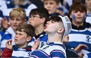 17 March 2023; Blackrock College supporters before the Bank of Ireland Leinster Schools Senior Cup Final match between Gonzaga College and Blackrock Collegee at RDS Arena in Dublin. Photo by Sam Barnes/Sportsfile