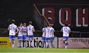 17 March 2023; UCD players celebrate their side's first goal during the SSE Airtricity Men's Premier Division match between Bohemians and UCD at Dalymount Park in Dublin. Photo by Sam Barnes/Sportsfile