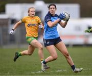 17 March 2023; Rachel Brennan of Dublin during the Lidl Ladies National Football League Division 1 match between Donegal and Dublin at O’Donnell Park in Letterkenny, Donegal. Photo by Stephen McCarthy/Sportsfile