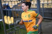 17 March 2023; Nicole McLaughlin of Donegal runs out for the Lidl Ladies National Football League Division 1 match between Donegal and Dublin at O’Donnell Park in Letterkenny, Donegal. Photo by Stephen McCarthy/Sportsfile