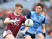 17 March 2023; Conor Owens of Omagh CBS in action against Eamon Keane of Summerhill College during the Masita GAA Post Primary Schools Hogan Cup Final match between Summerhill College Sligo and Omagh CBS at Croke Park in Dublin. Photo by Stephen Marken/Sportsfile