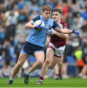 17 March 2023; Ronan Niland of Summerhill College in action against Lorcan McCullagh of Omagh CBS during the Masita GAA Post Primary Schools Hogan Cup Final match between Summerhill College Sligo and Omagh CBS at Croke Park in Dublin. Photo by Stephen Marken/Sportsfile
