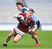 17 March 2023; Liam Óg Massey of Omagh CBS in action against Eamon Keane of Summerhill College during the Masita GAA Post Primary Schools Hogan Cup Final match between Summerhill College Sligo and Omagh CBS at Croke Park in Dublin. Photo by Stephen Marken/Sportsfile