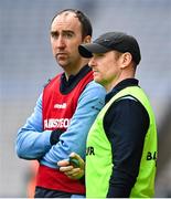 17 March 2023; Summerhill College joint managers Mark Breheny and Joe Neary during the Masita GAA Post Primary Schools Hogan Cup Final match between Summerhill College Sligo and Omagh CBS at Croke Park in Dublin. Photo by Stephen Marken/Sportsfile