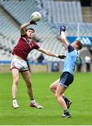 17 March 2023; Niall McCarney of Omagh CBS in action against Paul O'Brien of Summerhill College during the Masita GAA Post Primary Schools Hogan Cup Final match between Summerhill College Sligo and Omagh CBS at Croke Park in Dublin. Photo by Stephen Marken/Sportsfile