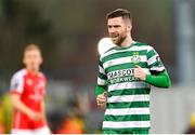 17 March 2023; Jack Byrne of Shamrock Rovers during the SSE Airtricity Men's Premier Division match between Shamrock Rovers and St Patrick's Athletic at Tallaght Stadium in Dublin. Photo by Ramsey Cardy/Sportsfile