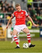 17 March 2023; Jay McGrath of St Patrick's Athletic during the SSE Airtricity Men's Premier Division match between Shamrock Rovers and St Patrick's Athletic at Tallaght Stadium in Dublin. Photo by Ramsey Cardy/Sportsfile