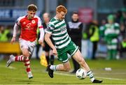 17 March 2023; Rory Gaffney of Shamrock Rovers during the SSE Airtricity Men's Premier Division match between Shamrock Rovers and St Patrick's Athletic at Tallaght Stadium in Dublin. Photo by Ramsey Cardy/Sportsfile