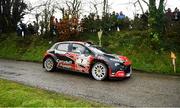 18 March 2023; Jonathan Greer and Niall Burns in their Citroen C3 Rally2 during The Clonakilty Park Hotel West Cork Rally Round 2 of the Irish Tarmac Rally Championship in Clonakilty, Cork. Photo by Philip Fitzpatrick/Sportsfile