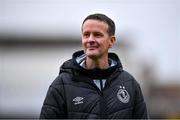 18 March 2023; Shamrock Rovers manager Collie O'Neill before the SSE Airtricity Women's Premier Division match between Shelbourne and Shamrock Rovers at Tolka Park in Dublin. Photo by Tyler Miller/Sportsfile