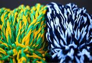 18 March 2023; Meath and Dublin head bands are seen before the Allianz Football League Division 2 match between Meath and Dublin at Páirc Tailteann in Navan, Meath. Photo by David Fitzgerald/Sportsfile